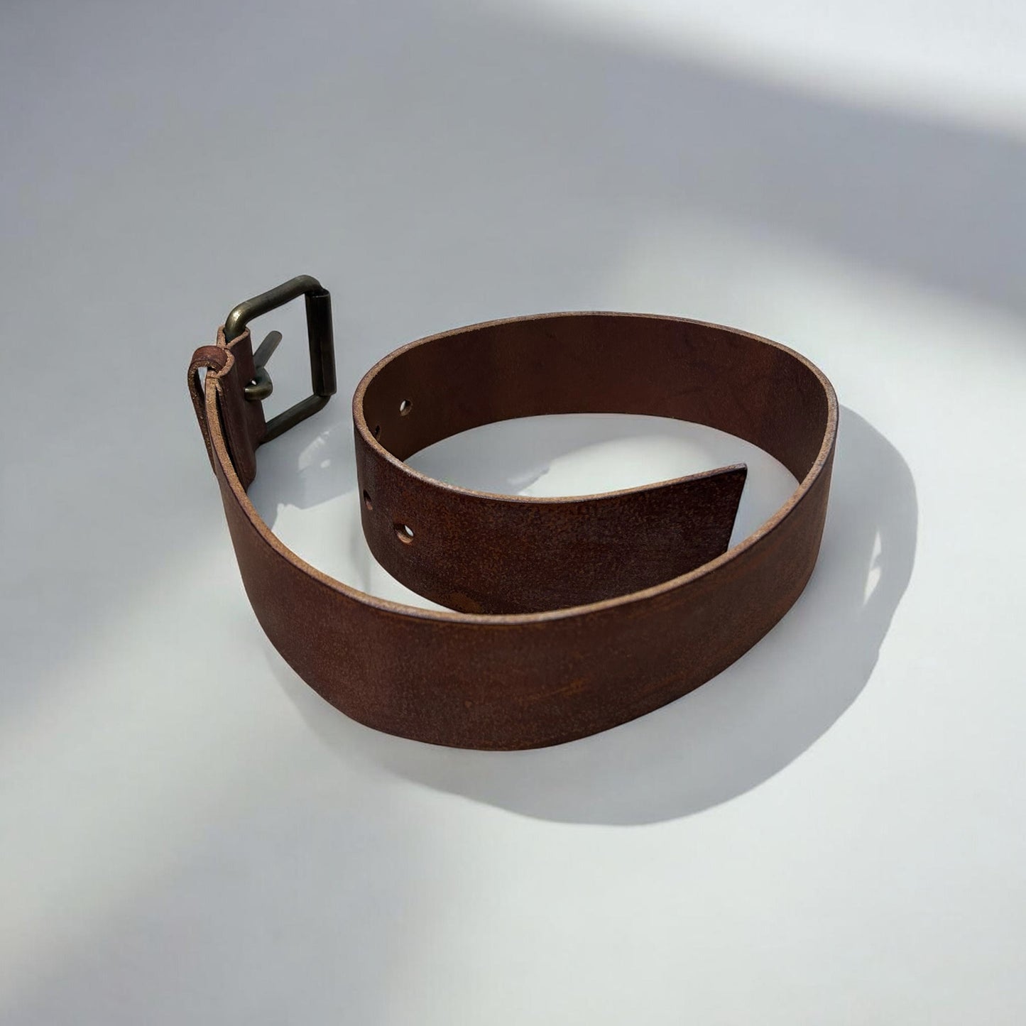 Miu Miu Distressed Leather Belt | Mid 2000s Archival Piece