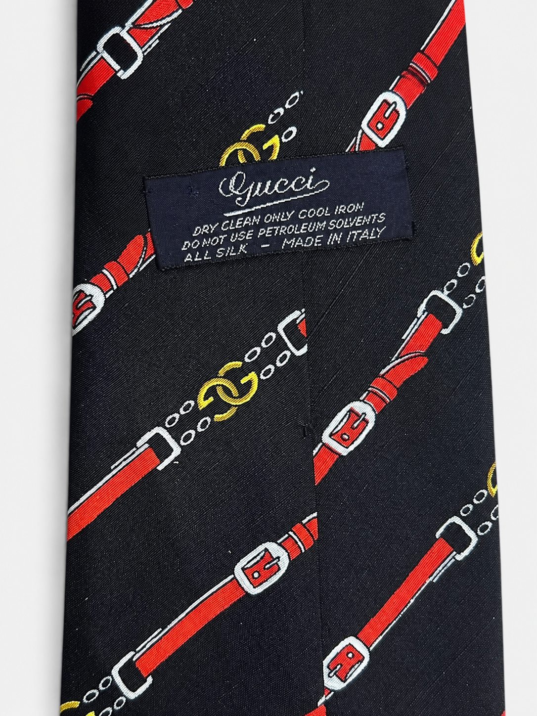 Vintage Gucci Silk Print Tie|1970s