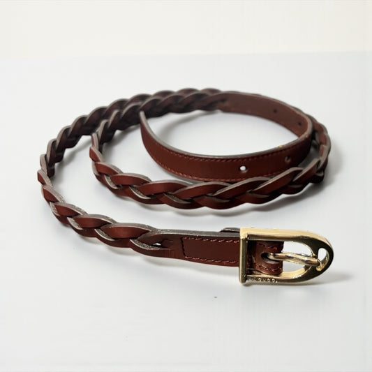 Gucci Vintage Braided Leather Belt