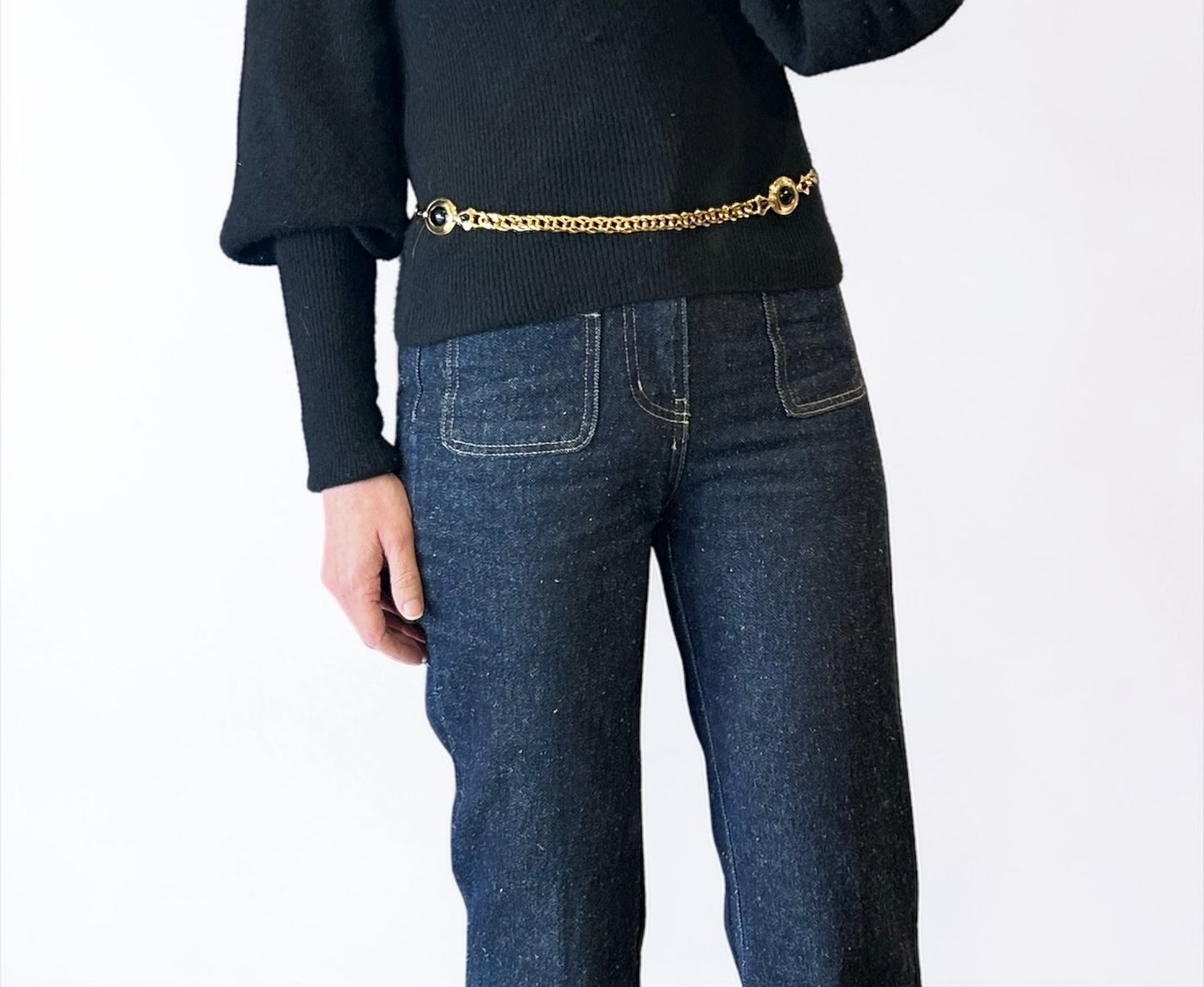 Vintage Napiere Gold Plated Chain Necklace/ Belt
