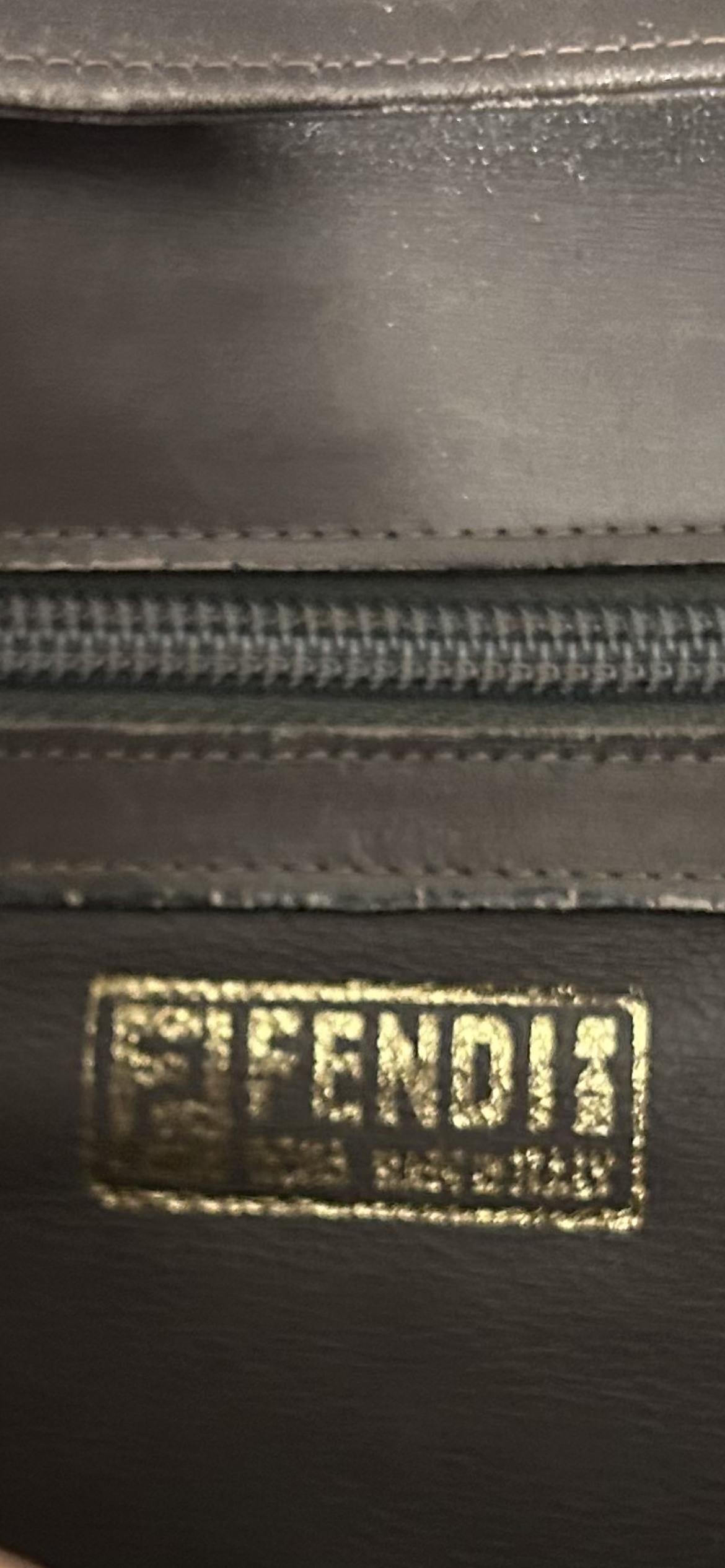 Vintage Fendi Woven Leather Shoulder Bag | Late 1980s