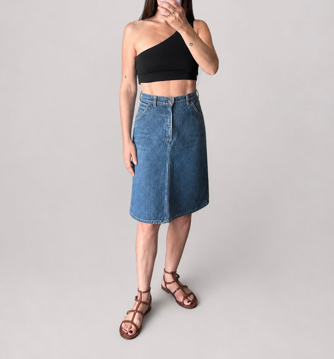 Vintage Levi’s Denim Midi Skirt | Early 1990s
