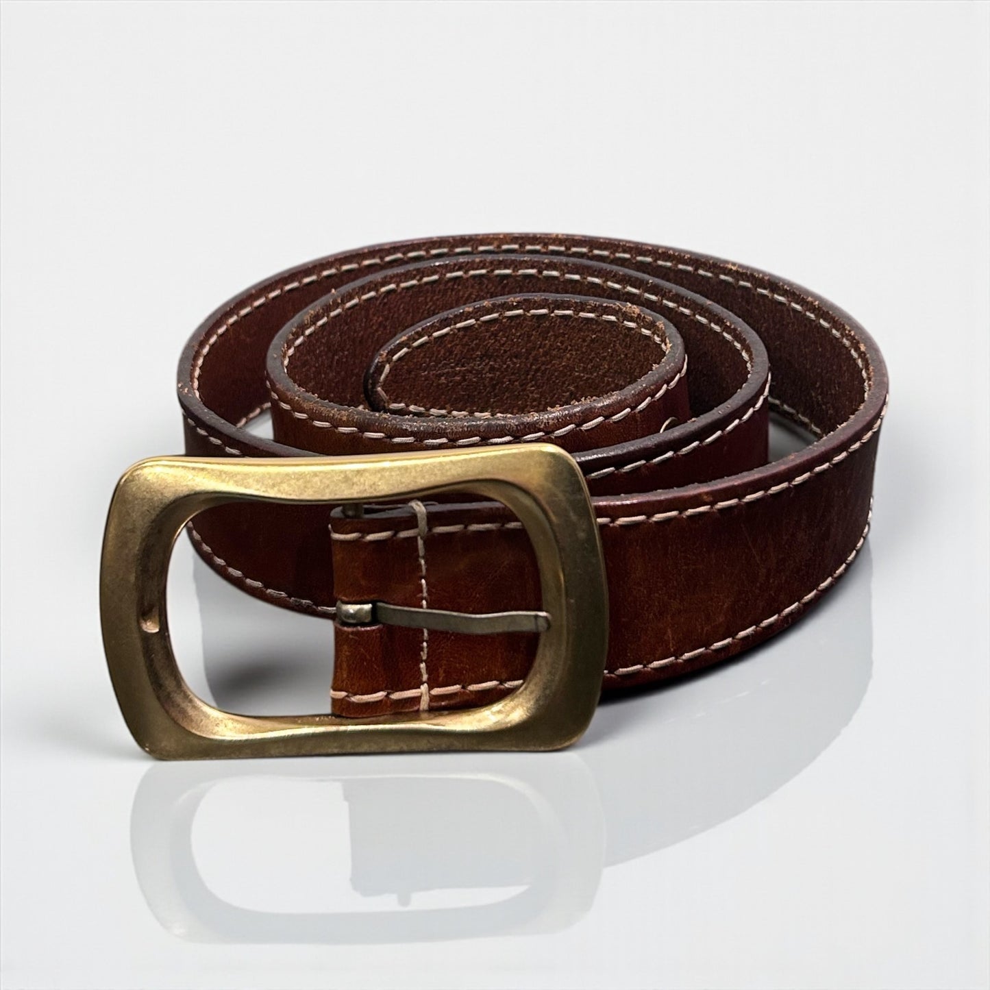 Dolce & Gabbana Brown Leather Belt