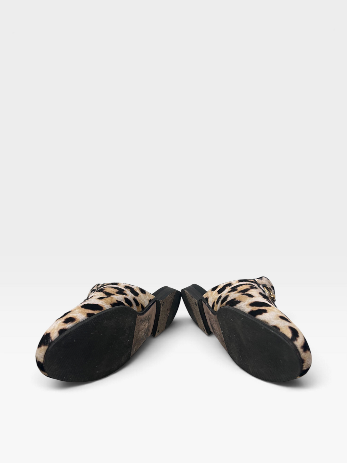 Gucci Leopard Print Horsebit Mule Loafers