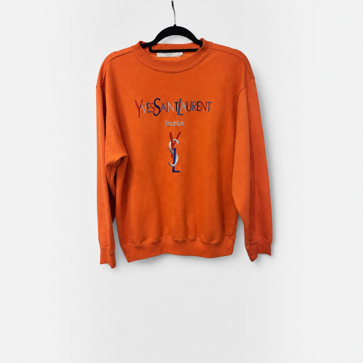Vintage Yves Saint Laurent Logo Sweatshirt|1990s