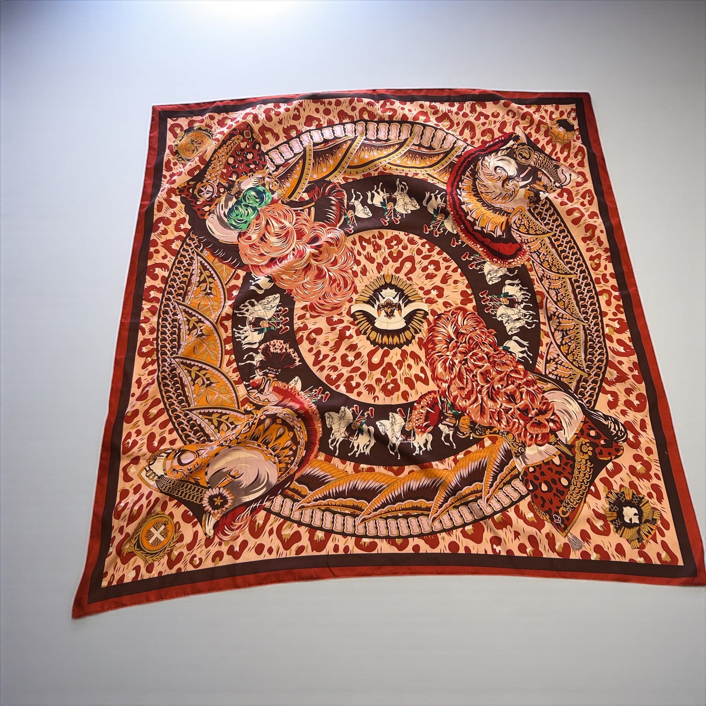 Oversized Vintage Silk Scarf