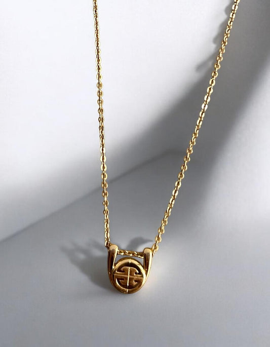Vintage Givenchy Logo Gold Plated Necklace|1990’s