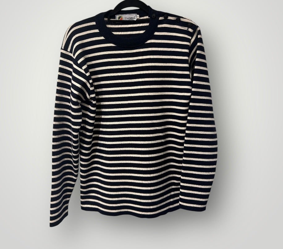 Vintage Busnel Breton Knit Sweater
