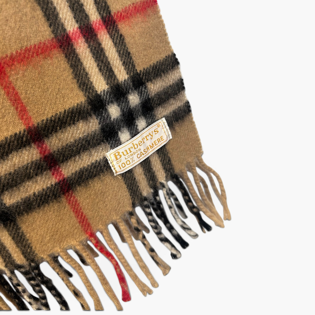 Burberry Nova Check Cashmere Scarf | Late 1980s