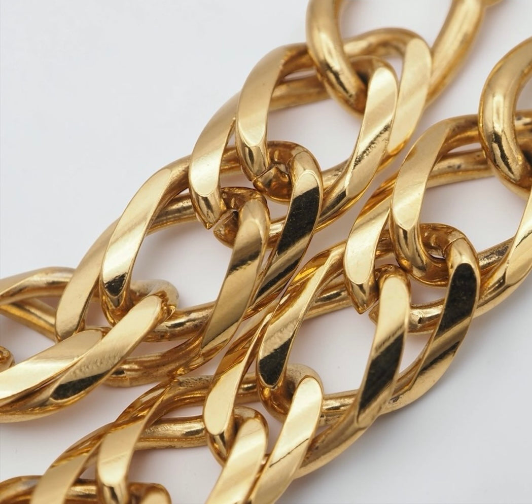 Vintage Napiere Gold Plated Chain Necklace/ Belt