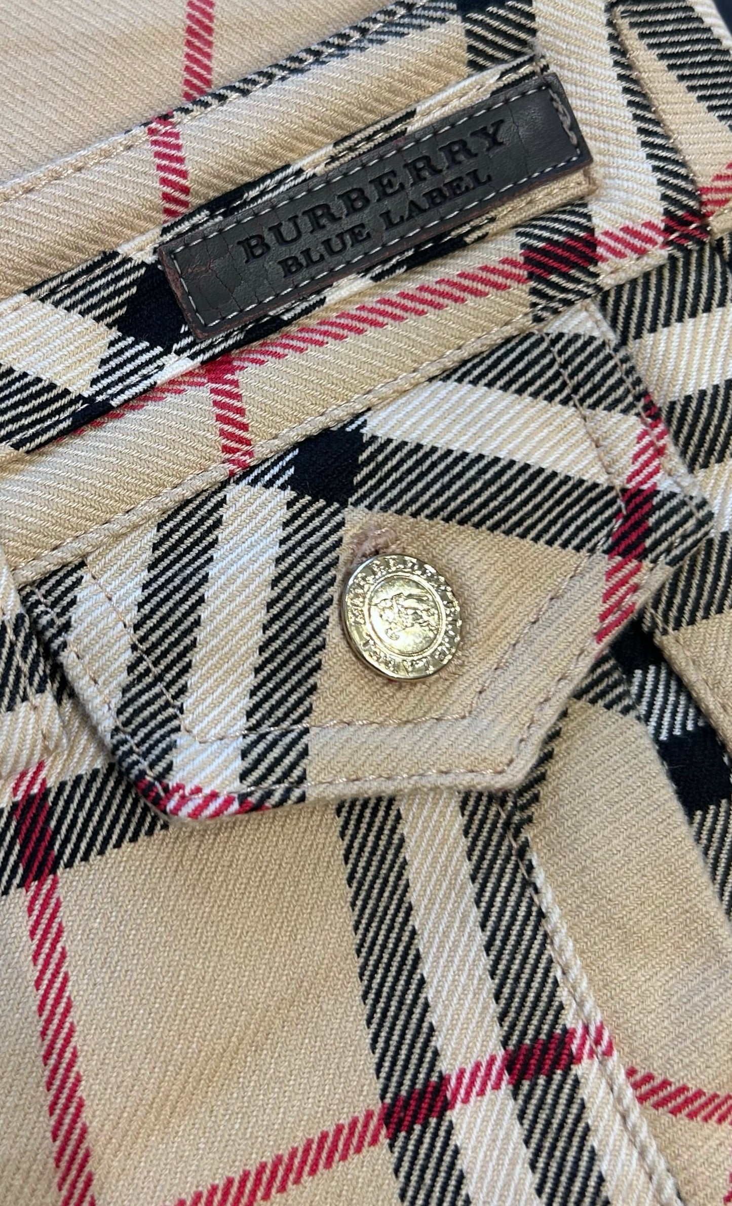 Vintage Burberry Blue Label Check Pants