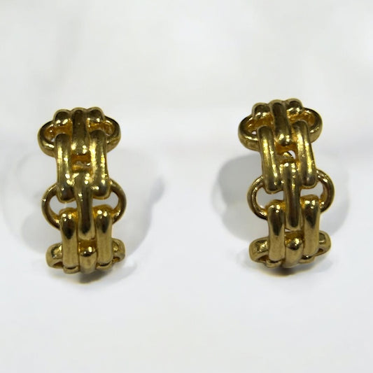 Vintage Christian Dior half moon earrings