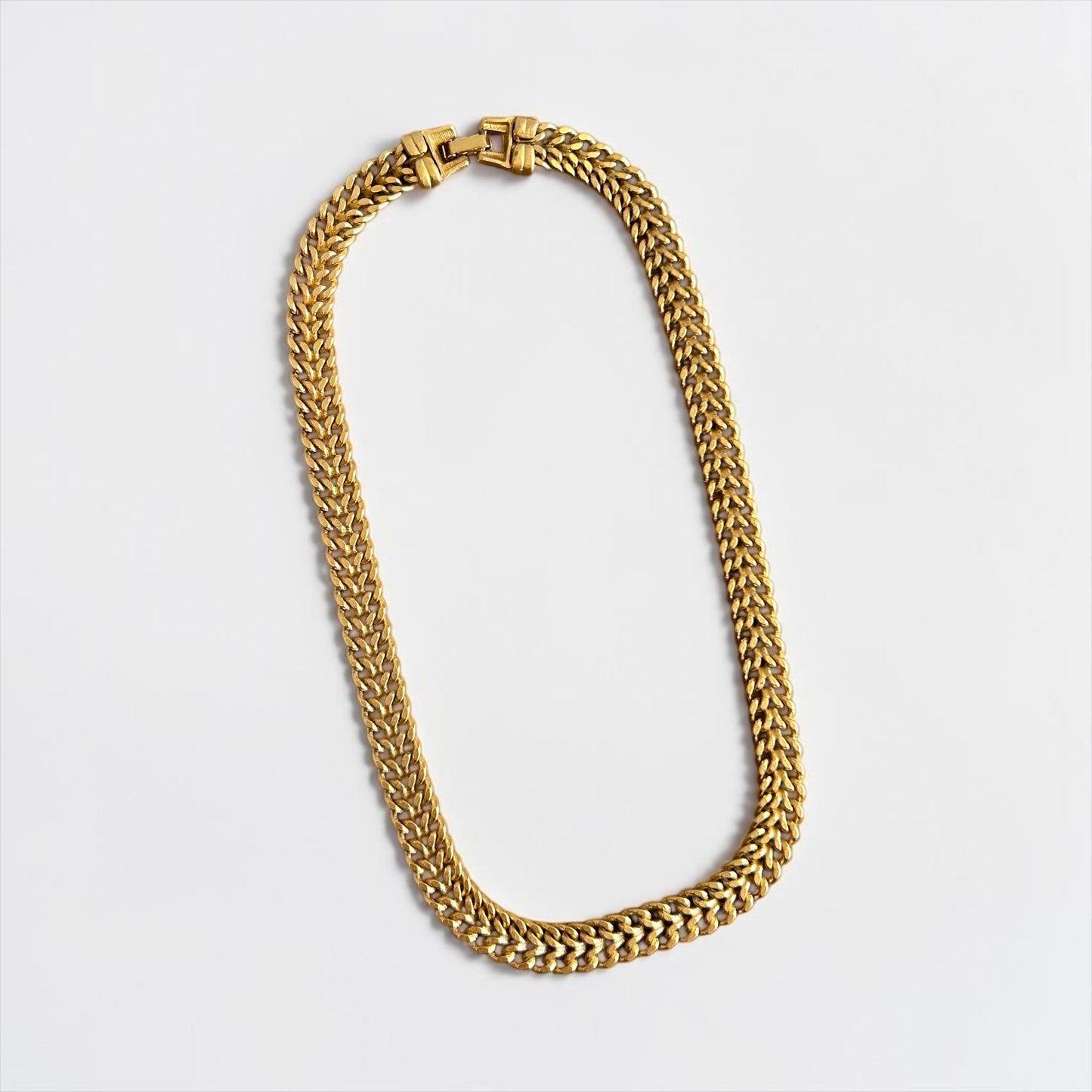 Vintage Monet Gold-Plated Chain Necklace |1990s
