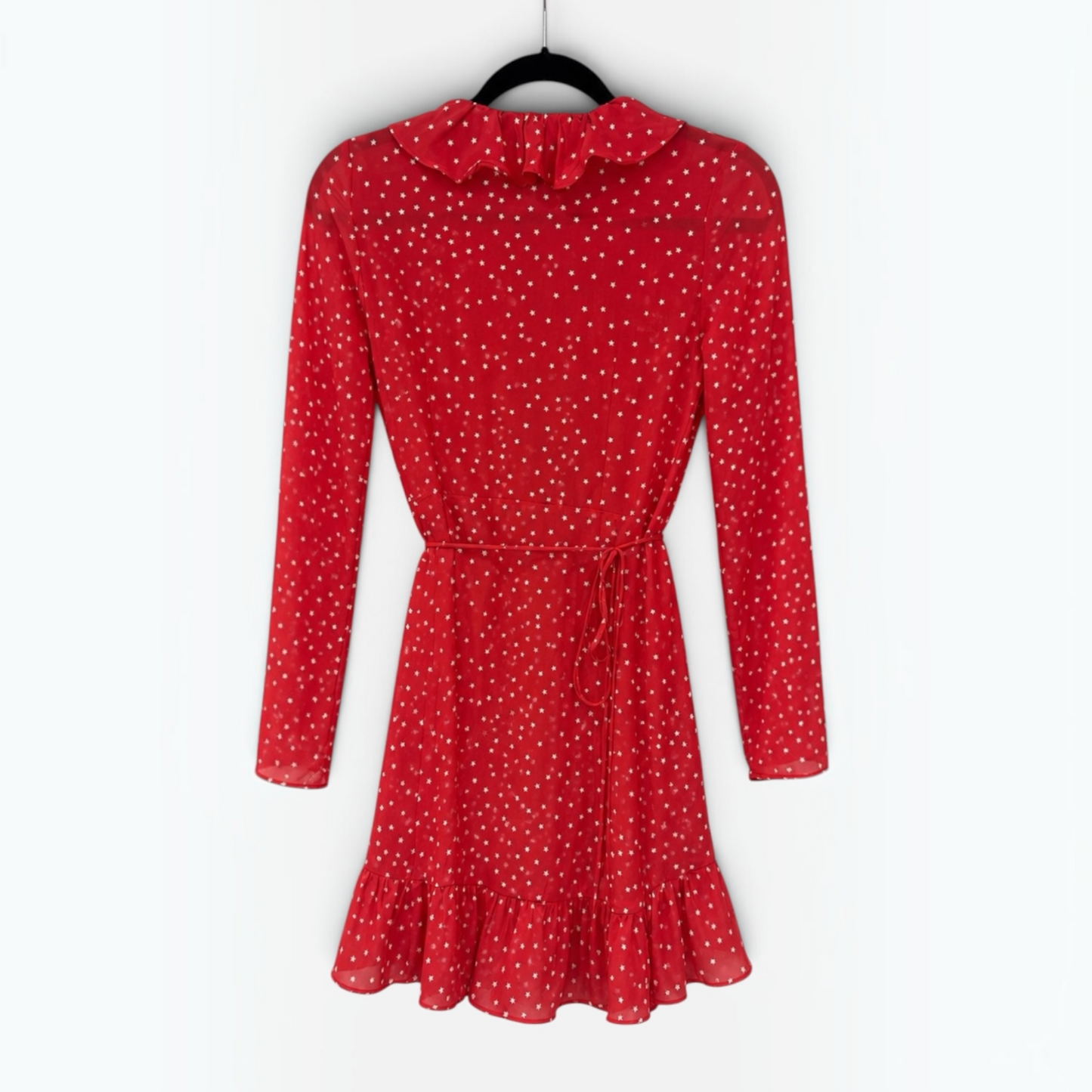 Réalisation Par Alexandra Red Star Wrap Mini Dress