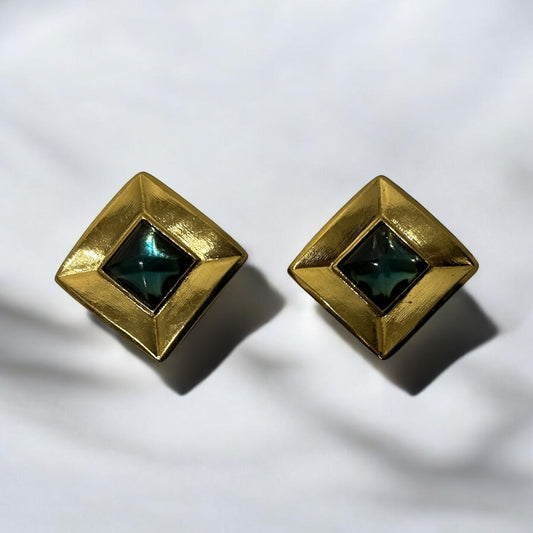 Vintage ‏Jean-Louis Scherrer Clip-On Earrings