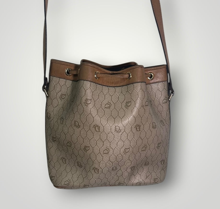 Christian Dior Vintage Honeycomb Bucket Bag