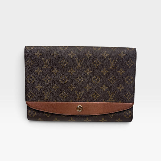 Vintage Louis Vuitton Monogram Pochette Bordeaux Clutch| 1990s