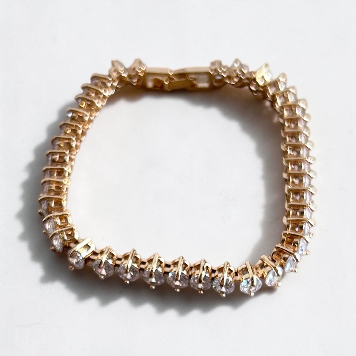 Gold Plated Tennis Bracelet| Late 90s