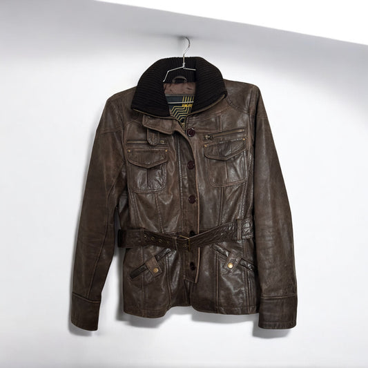 Vintage brown leather jacket