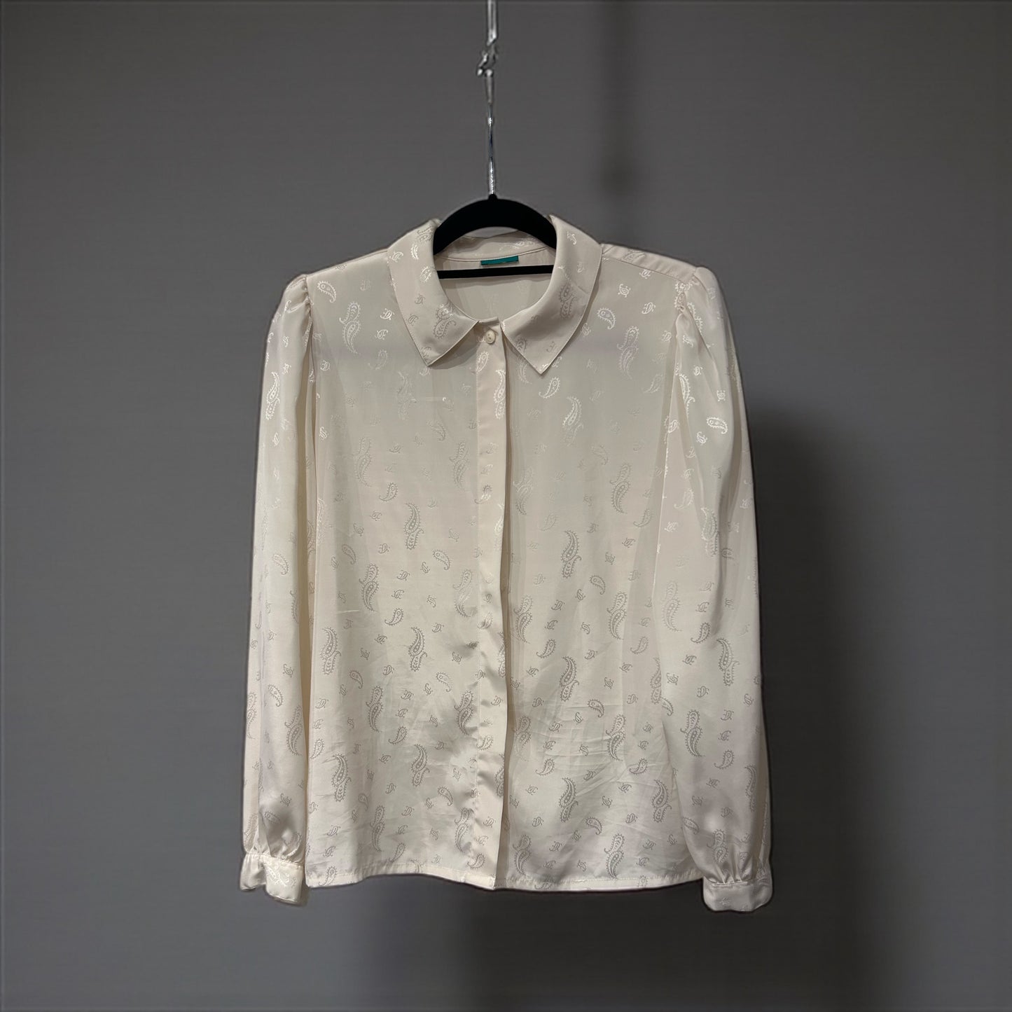 Vintage Cream Paisley Blouse