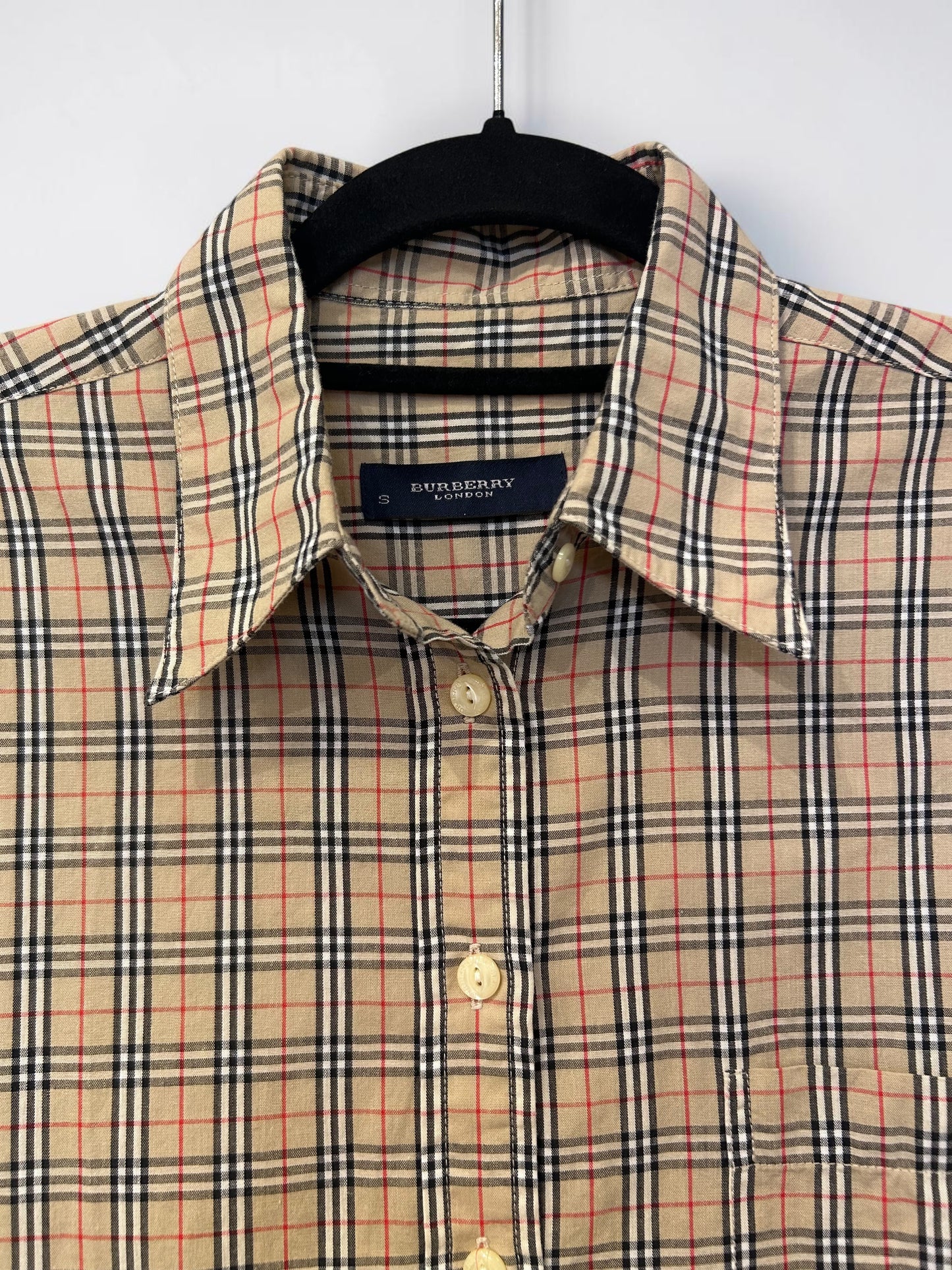 Vintage Burberry London Nova Check Cotton Shirt |Early 2000s