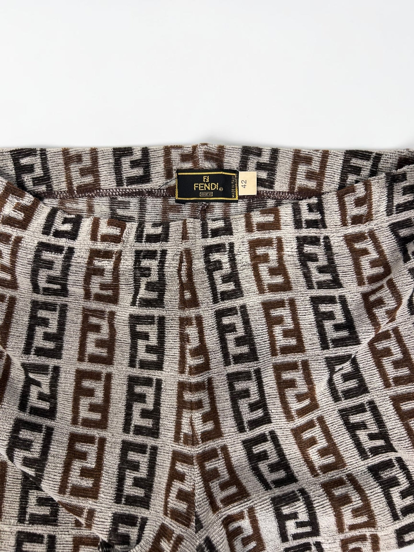 Vintage Fendi Zucca Knit Shorts |Late 90s -Early 2000s
