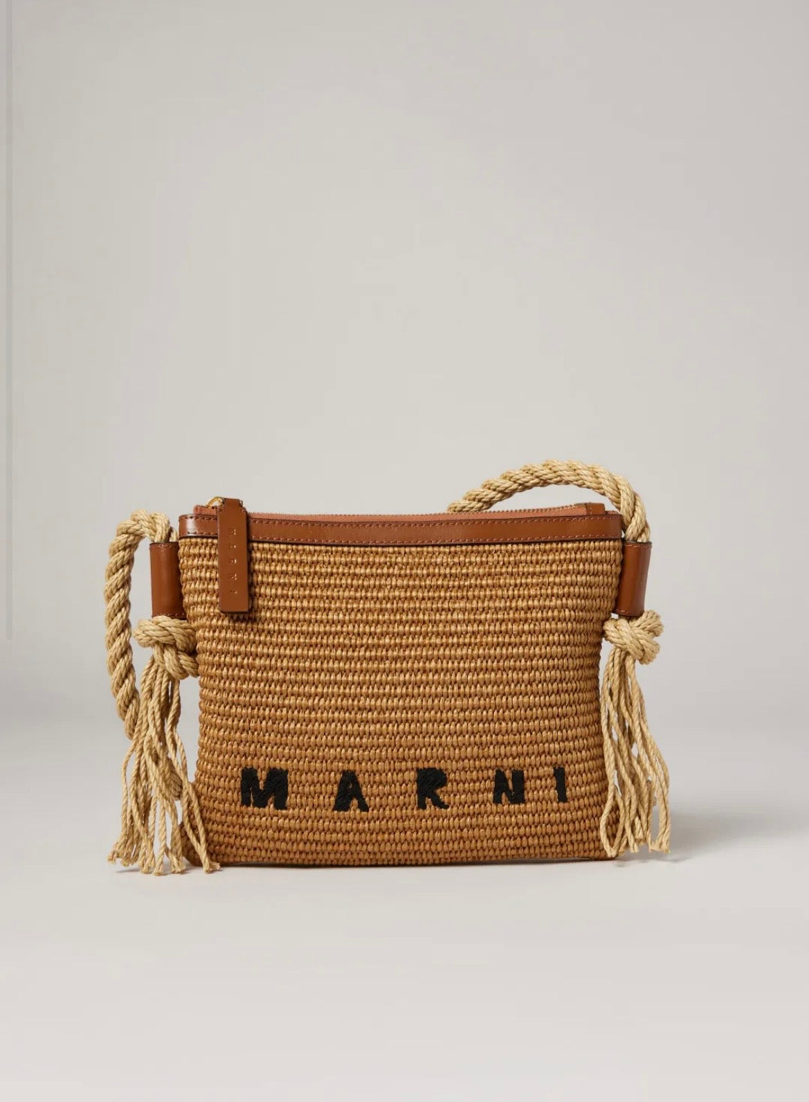 Marni Raffia Rope Crossbody Bag