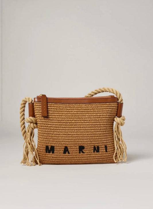 Marni Raffia Rope Crossbody Bag