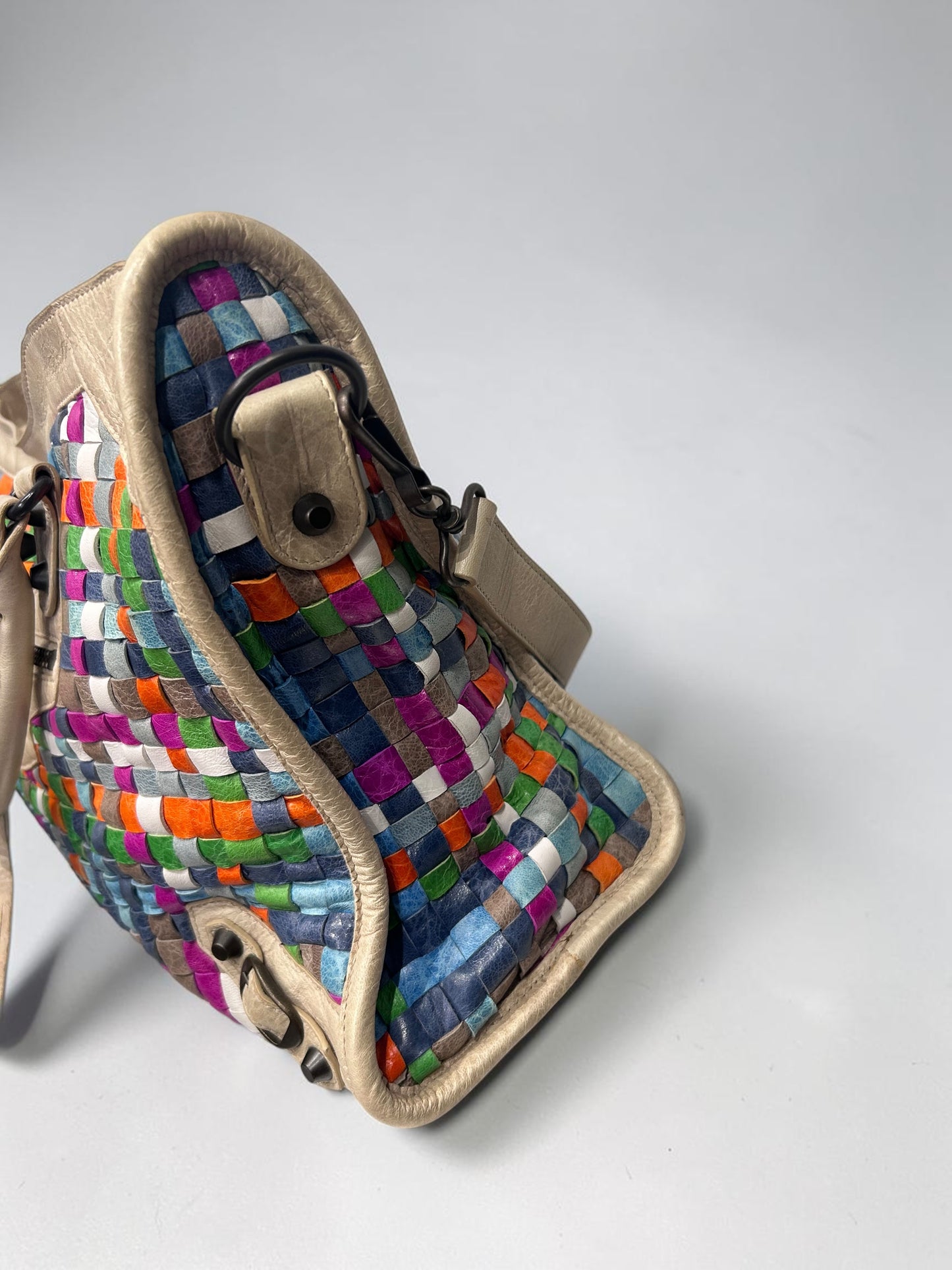 Balenciaga Limited Edition Motocross Woven Classic City Bag|circa 2011