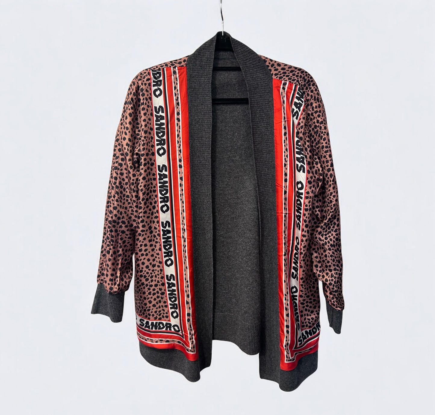 Sandro Paris Reversible Wool Cardigan