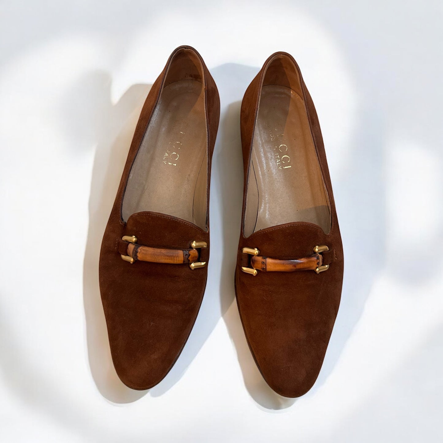 Vintage Gucci Bamboo loafers