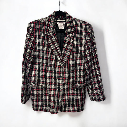 Vintage 1980s Checked Blazer