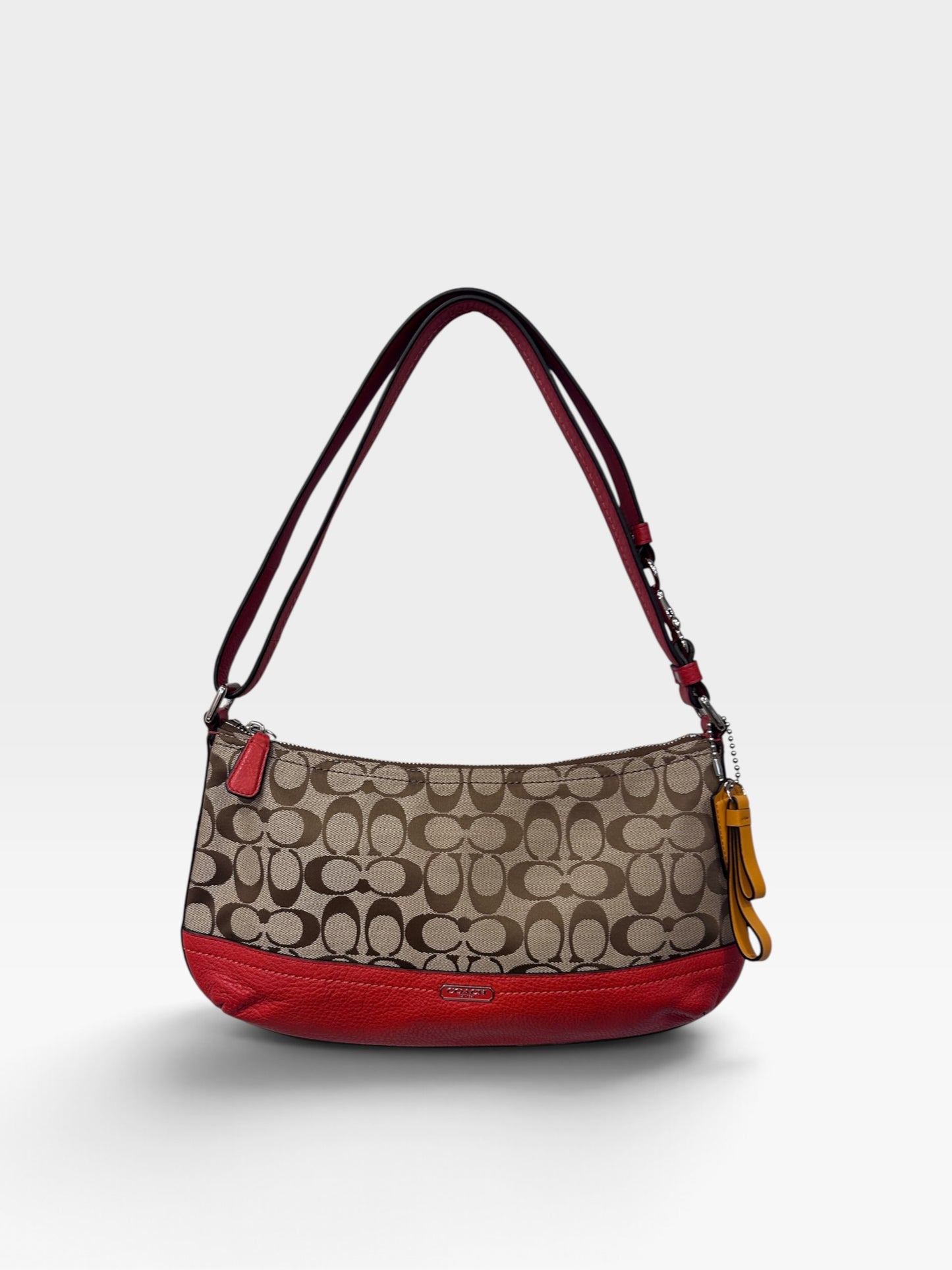 Vintage Coach Signature Monogram Shoulder Bag|Early 2000d