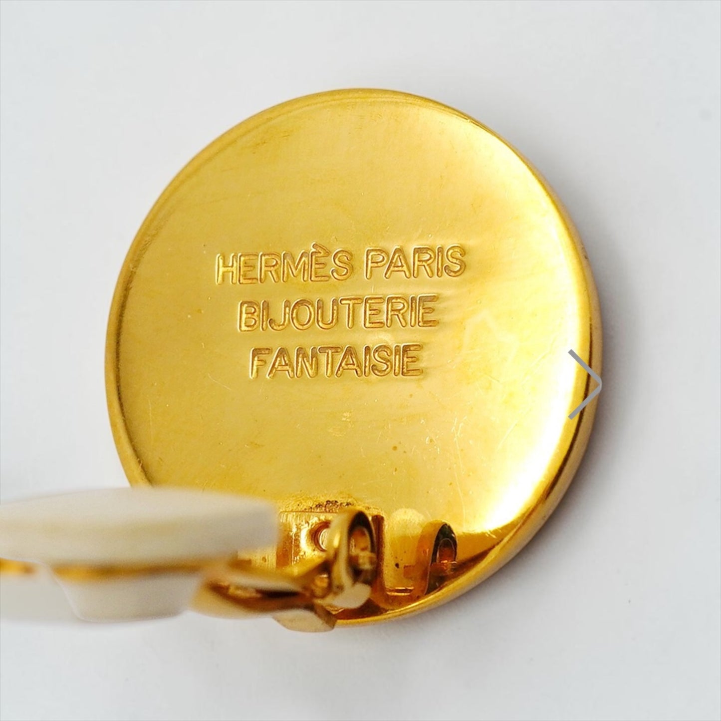 Vintage Hermès Paris Medallion Clip-On Earrings |Late 1980s -Early 1990s