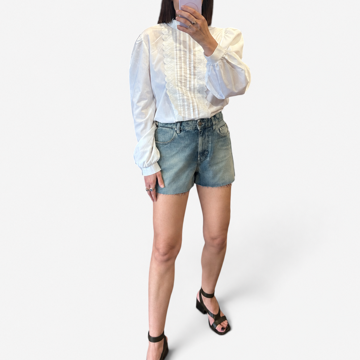 Vintage White Lace Blouse|1990s