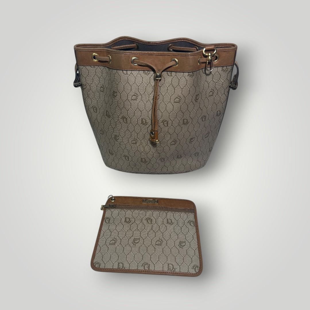 Christian Dior Vintage Honeycomb Bucket Bag