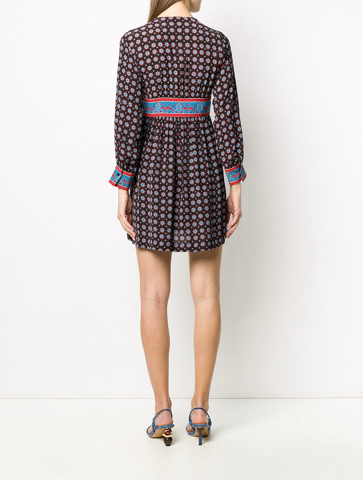 Sandro Paris Printed mini dress