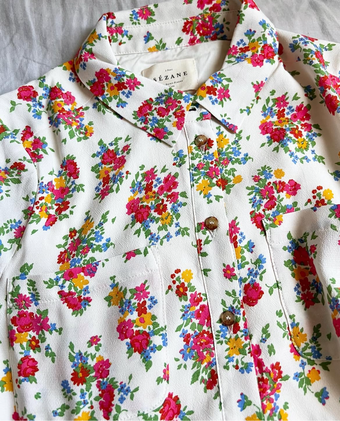 Sézane Adele shirt midi dress