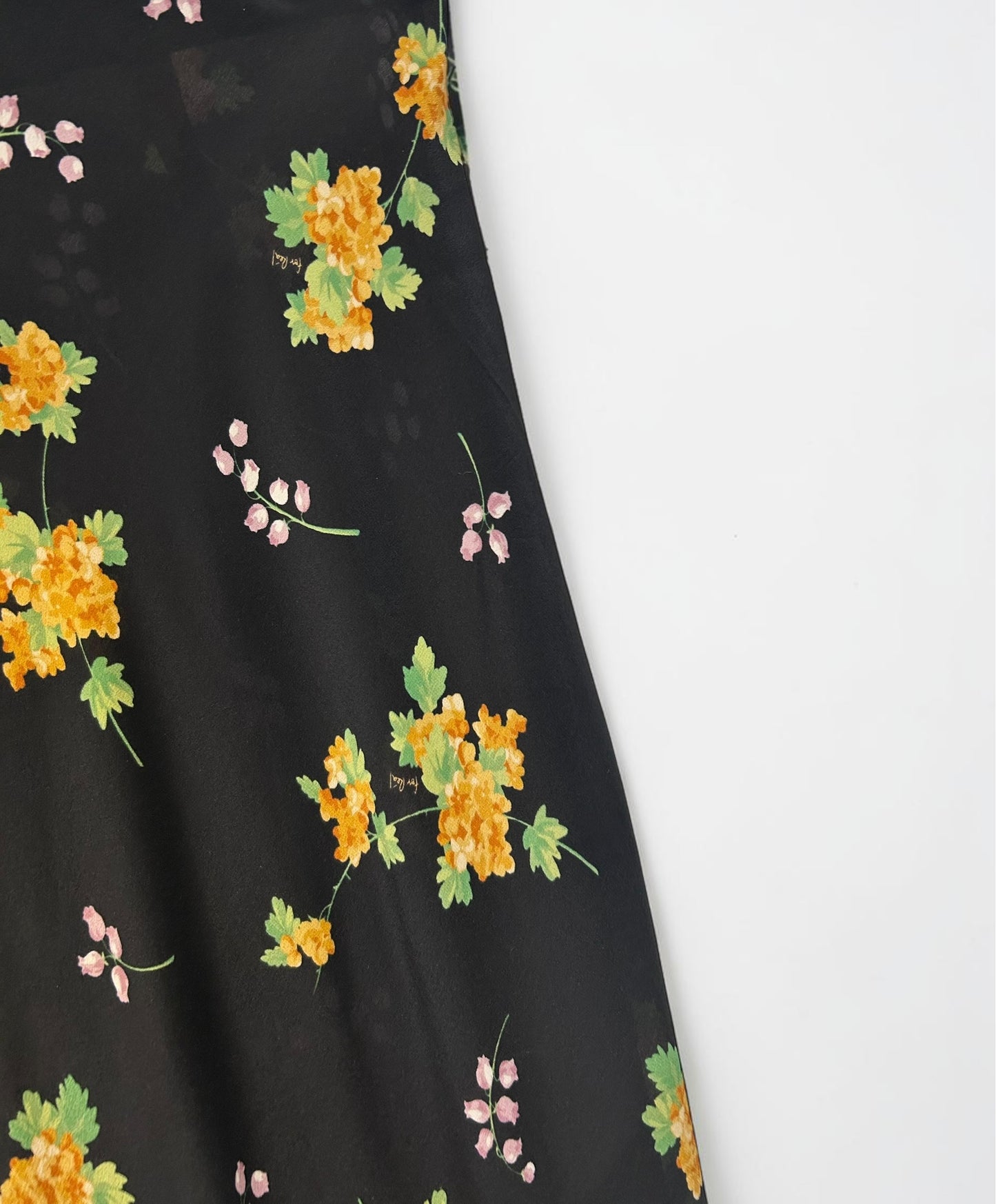 Réalisations Par Silk Floral Midi Skirt