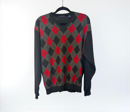Vintage John Ashford 100% Cashmere  V-Neck Sweater