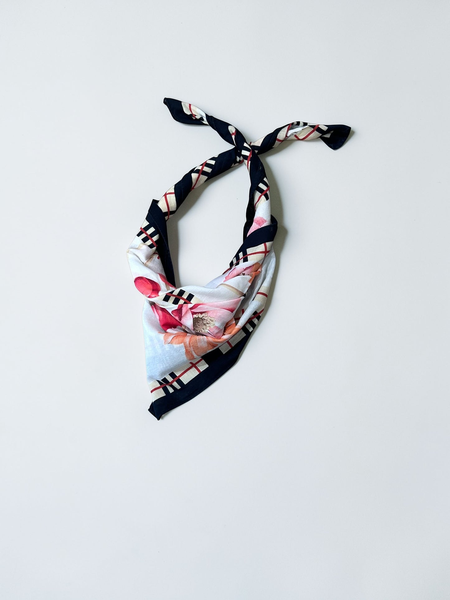 Vintage Burberry floral handkerchief