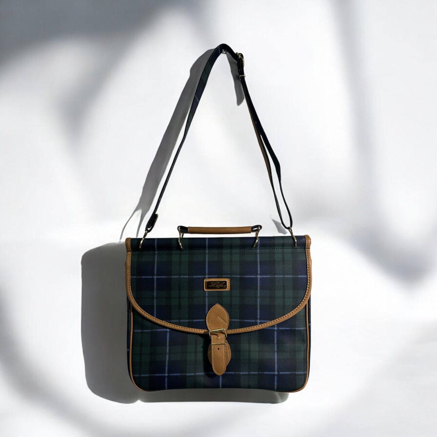 Vintage Checked shoulder bag