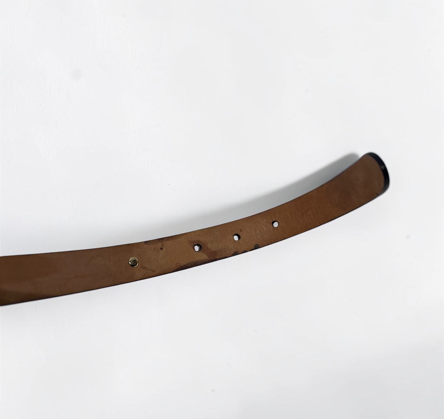 Salvatore Ferragamo Studded Leather Belt