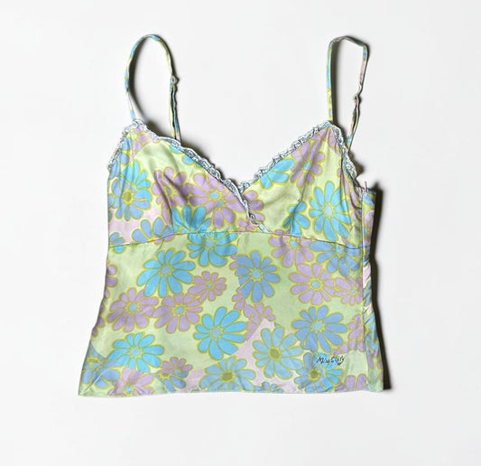 Vintage Miss Sixty Floral Silk Camisole Top |Early 2000s