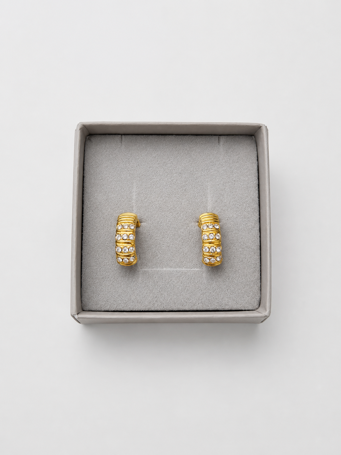 Vintage Crystal Clip-On Earrings | Late 1990s