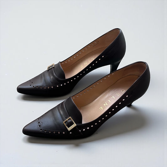 Céline 1990s Leather Pumps