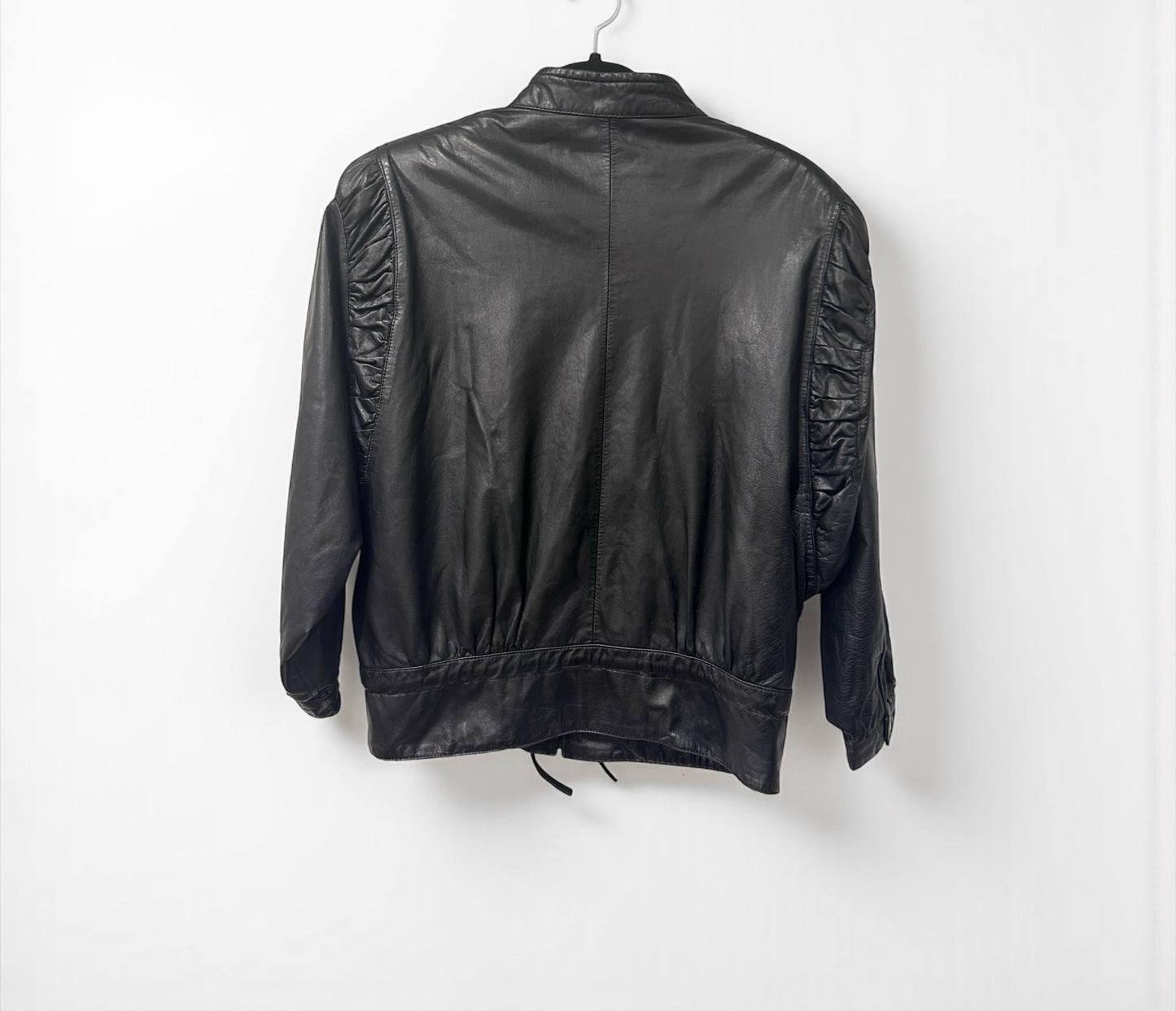 Vintage Angel Leather Black Jacket |Late 80s