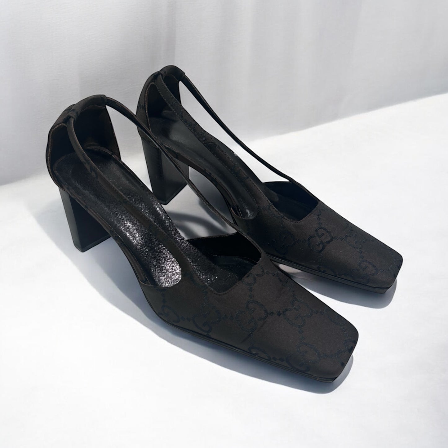 Vintage Gucci Jacquard Slingback Heels – Tom Ford Era