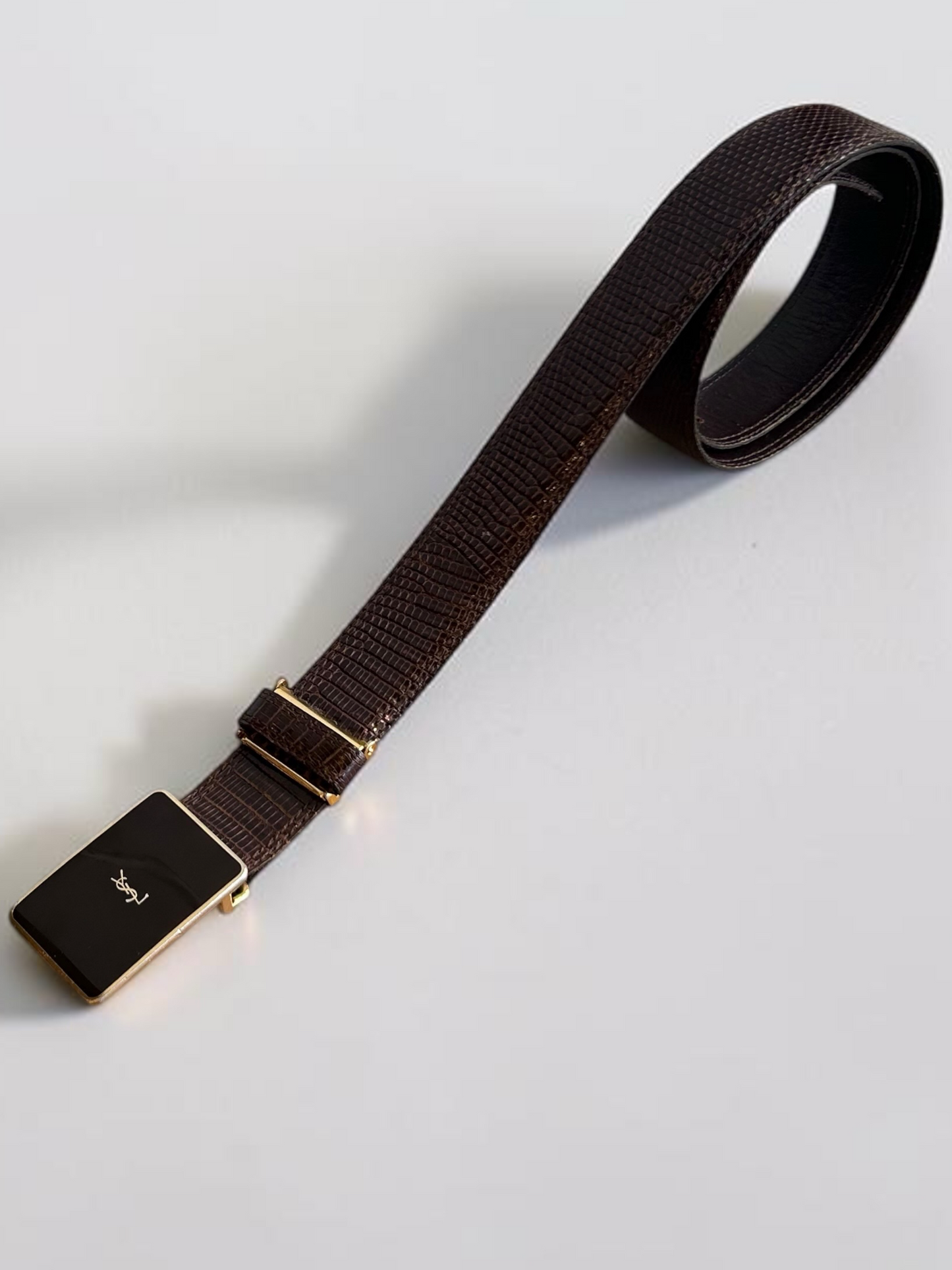 Vintage Yves Saint Laurent Brown Leather Belt|Late 90׳s