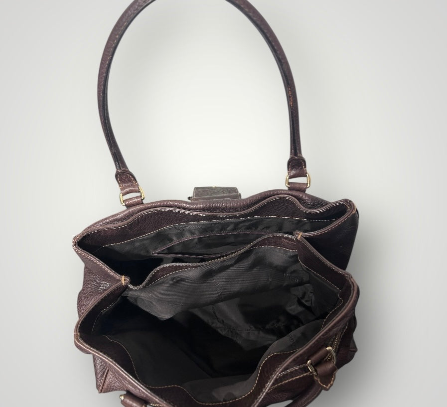 Dolce & Gabbana shoulder bag with Engraved Brass Ring (Y2K)